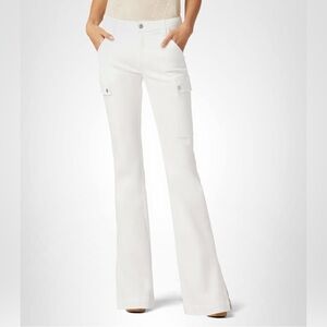 NEW Joe's Jeans Womens The Frankie Cargo Bootcut White Denim Size 31 (12)